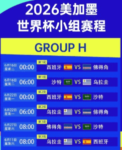 世界杯赛事与赔率实时更新